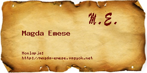 Magda Emese névjegykártya